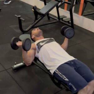 جلو بازو دمبل خوابيده