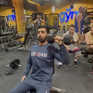 پرس سر شانه دمبل تك دست